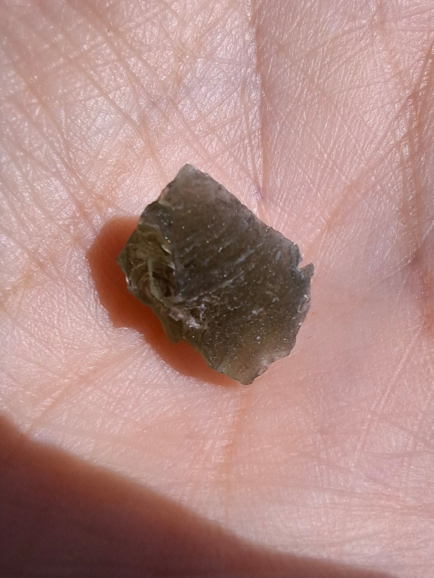 Moldavite Piece, 0.92g, Tektite (Ref: 1418)
