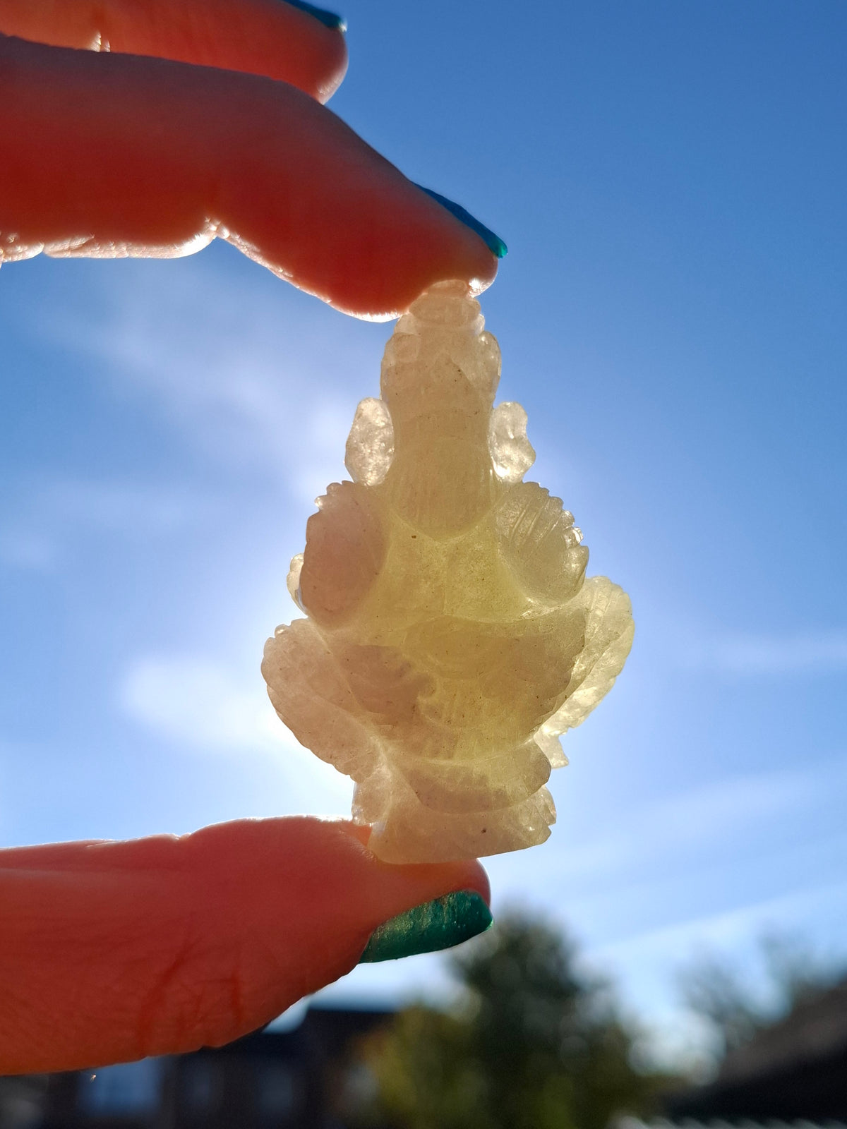 Libyan Desert Glass GANESHA craving, 31.21g, Tektite (Ref: Ganesha2)