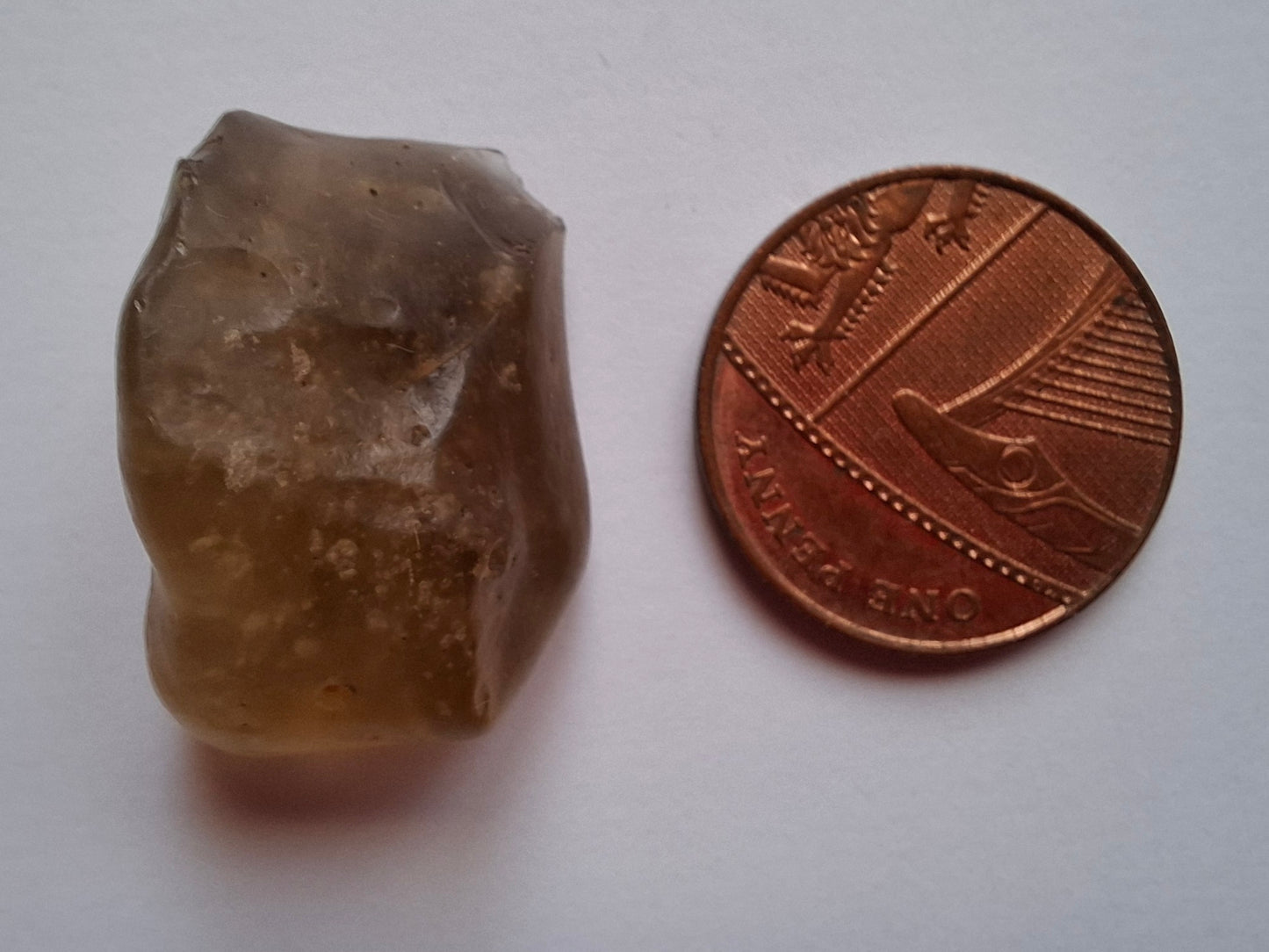 Libyan Desert Glass (darker) Piece, 6.82g, Tektite (Ref: L1365)