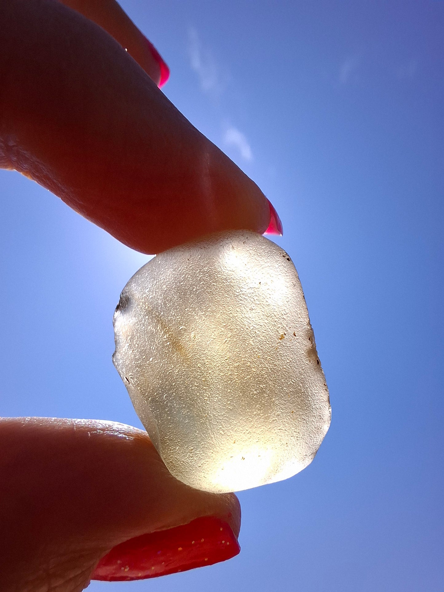 Libyan Desert Glass (darker) Piece, 9.54g, Tektite (Ref: L1371)