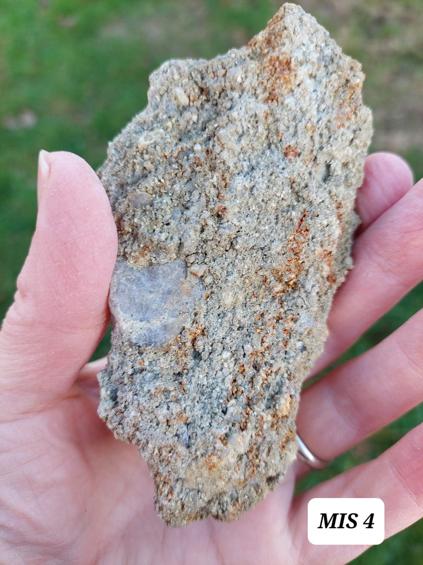 Moldavite In-Situ (in matrix), Besednice, Est- 2g, Tektite (Ref: MIS4)