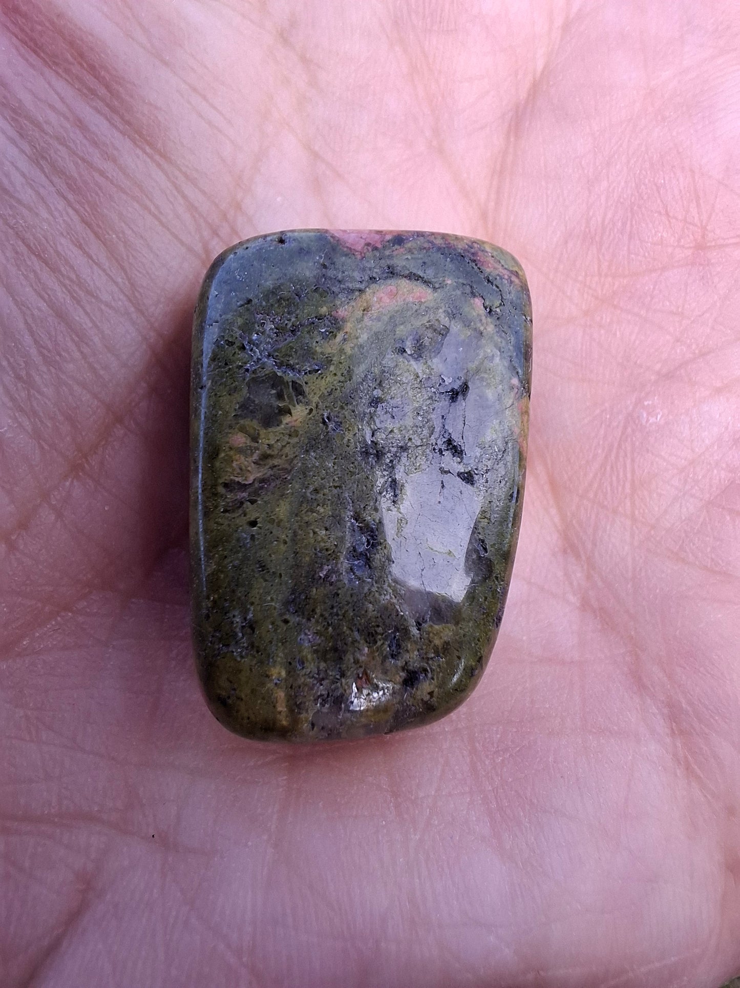 Unakite, Tumble Stone, Crystal (Ref: T184)