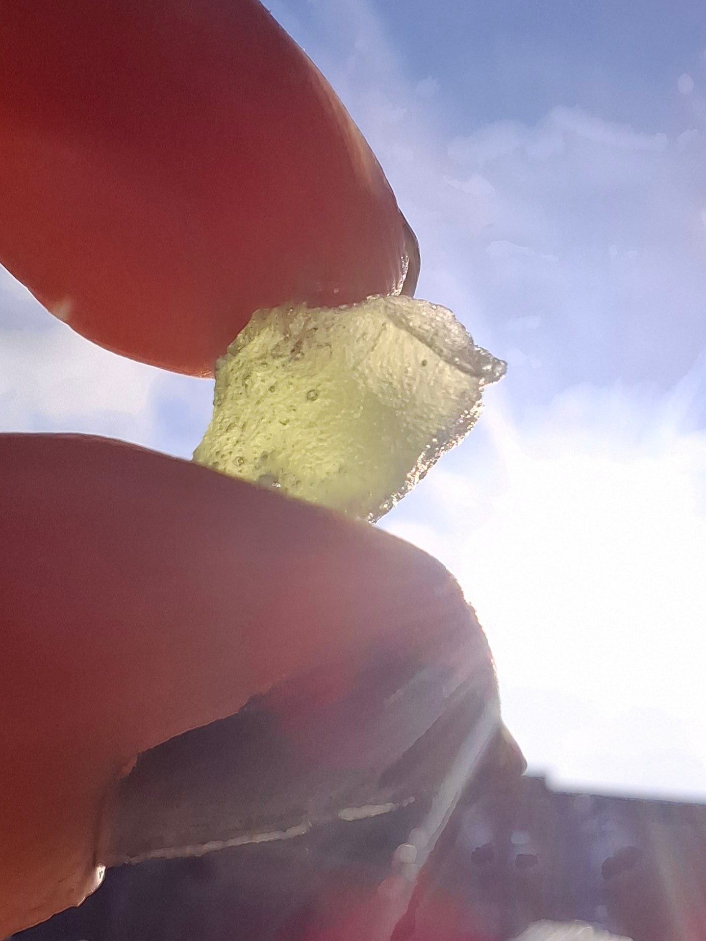 Moldavite Piece, 1.00g, Tektite (Ref: 1398)