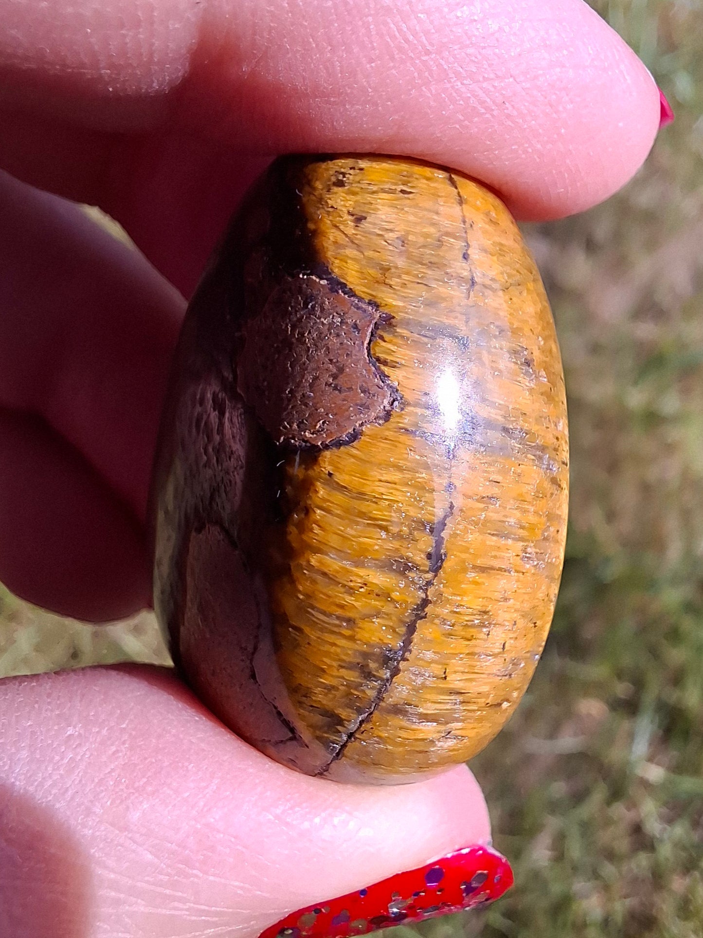 Tigers Eye, Tumble Stone, Crystal (Ref: T129)