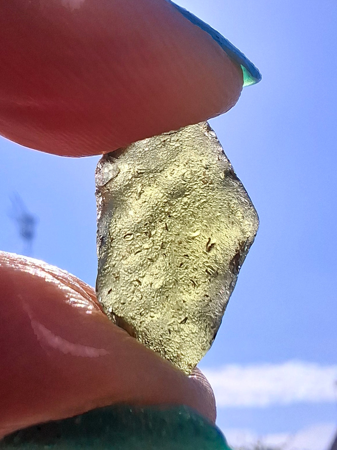 Moldavite Piece, 1.52g, Tektite (Ref: 1425)