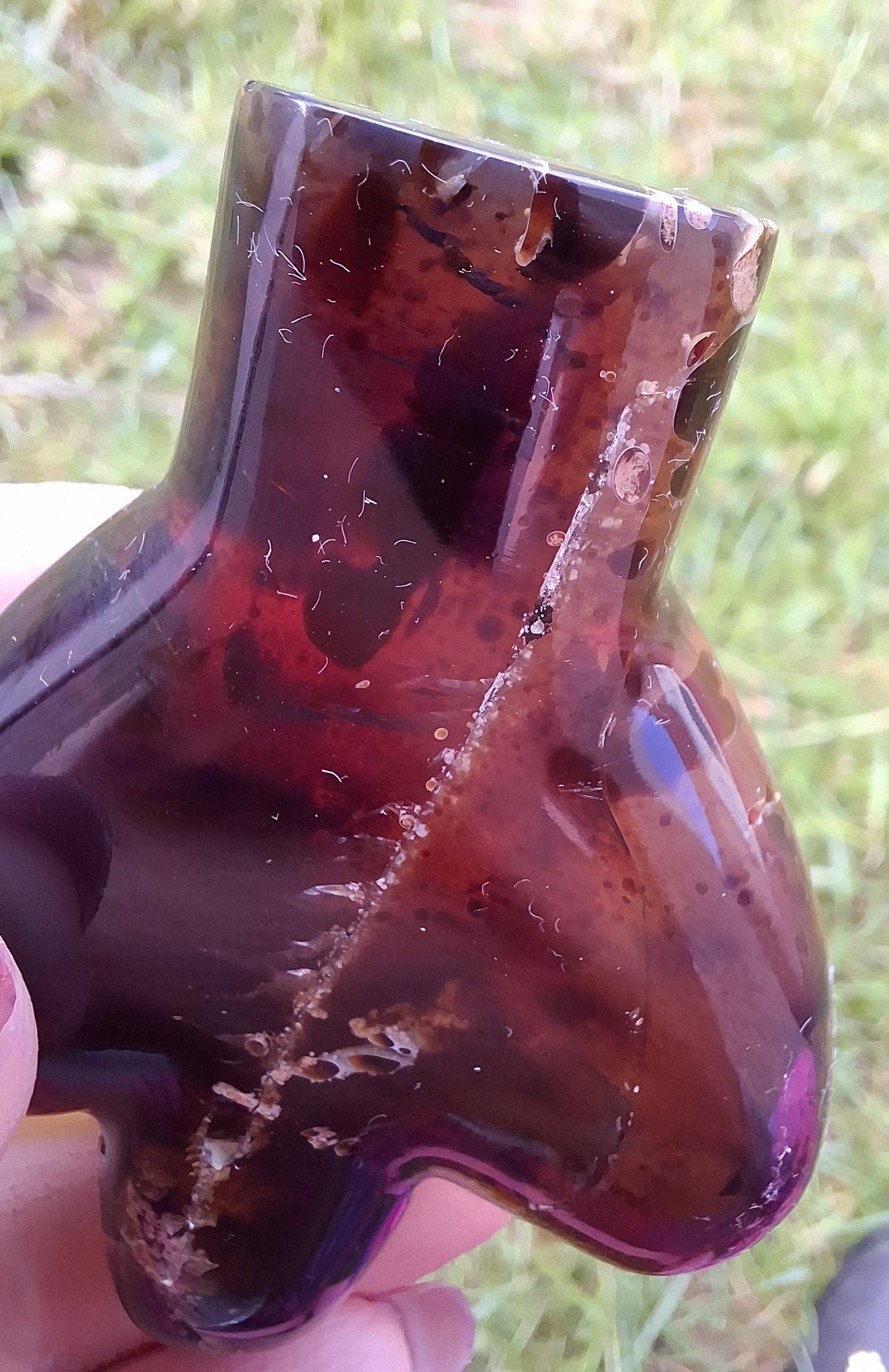 Red Amber Angel, 22.65, Carving, Fossil (Ref: AA3)