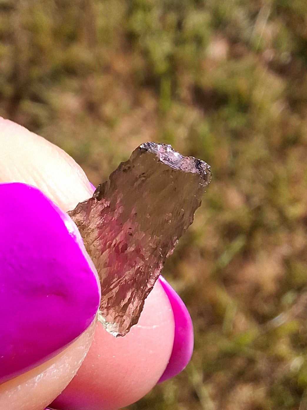 Moldavite small Piece, 0.39g. Tektite (Ref: 1430)