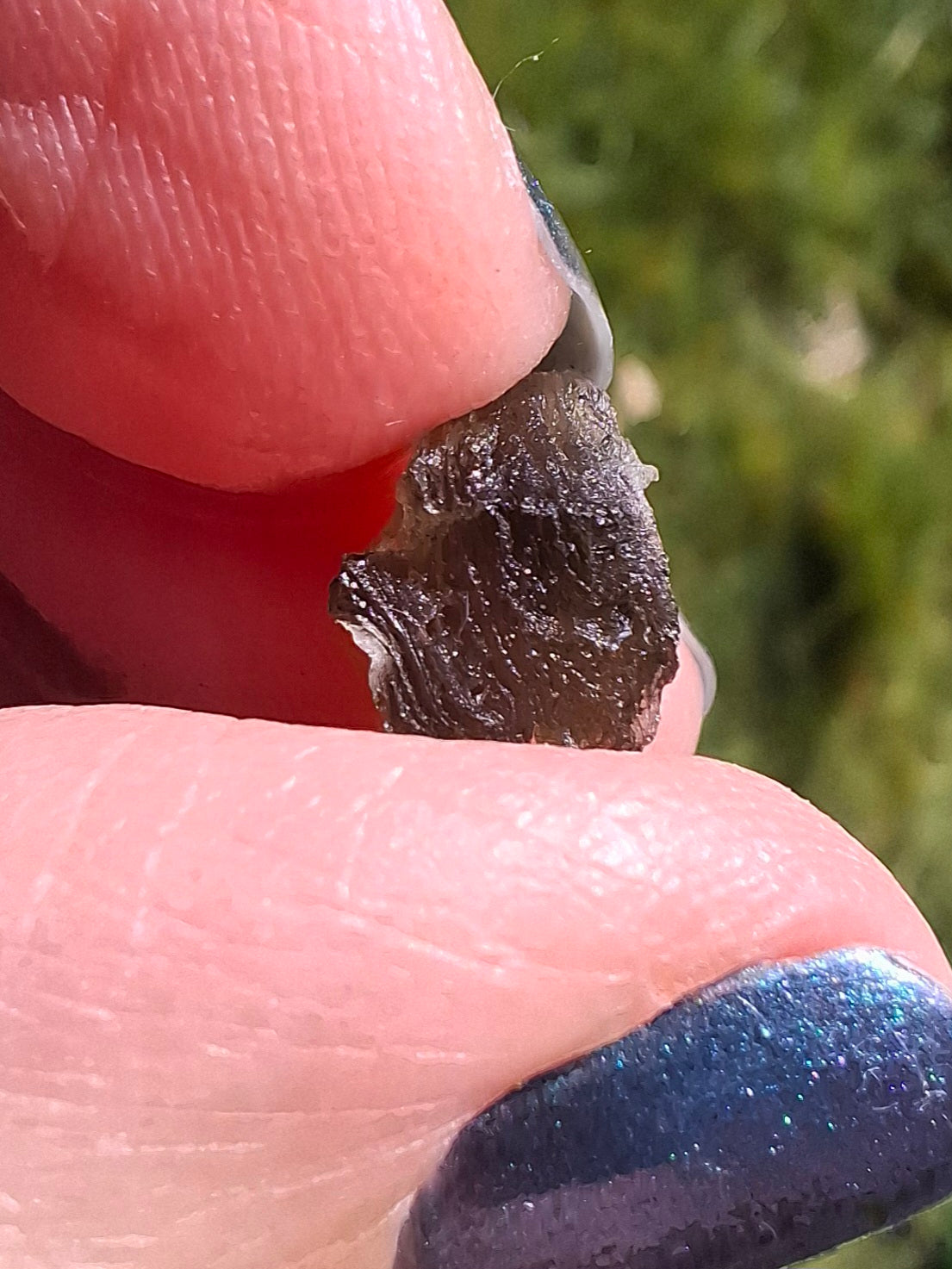 Moldavite Piece, 0.50g, Tektite (Ref: 1395)