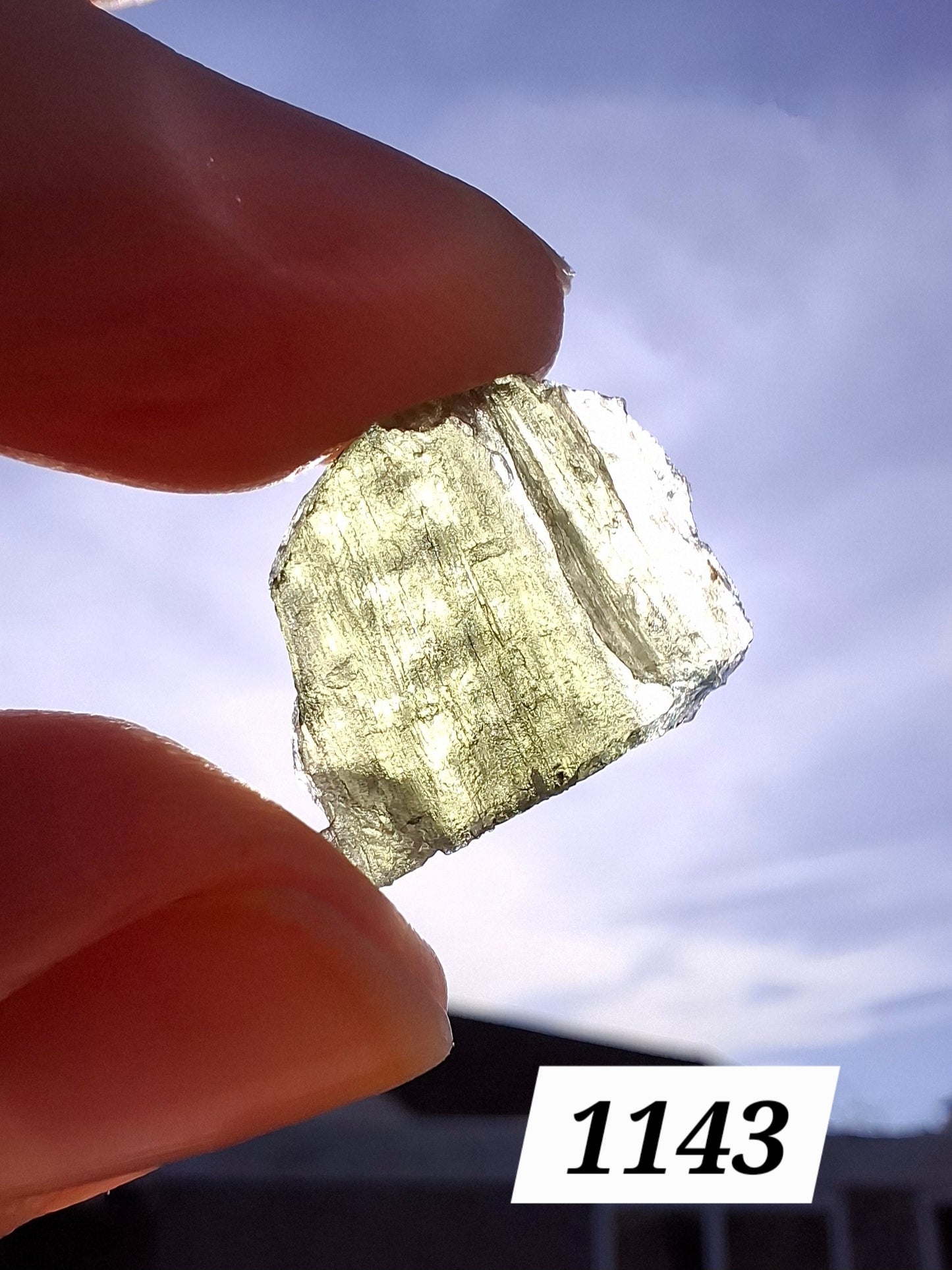 Moldavite Piece, 1.50g, Tektite (Ref: 1343)