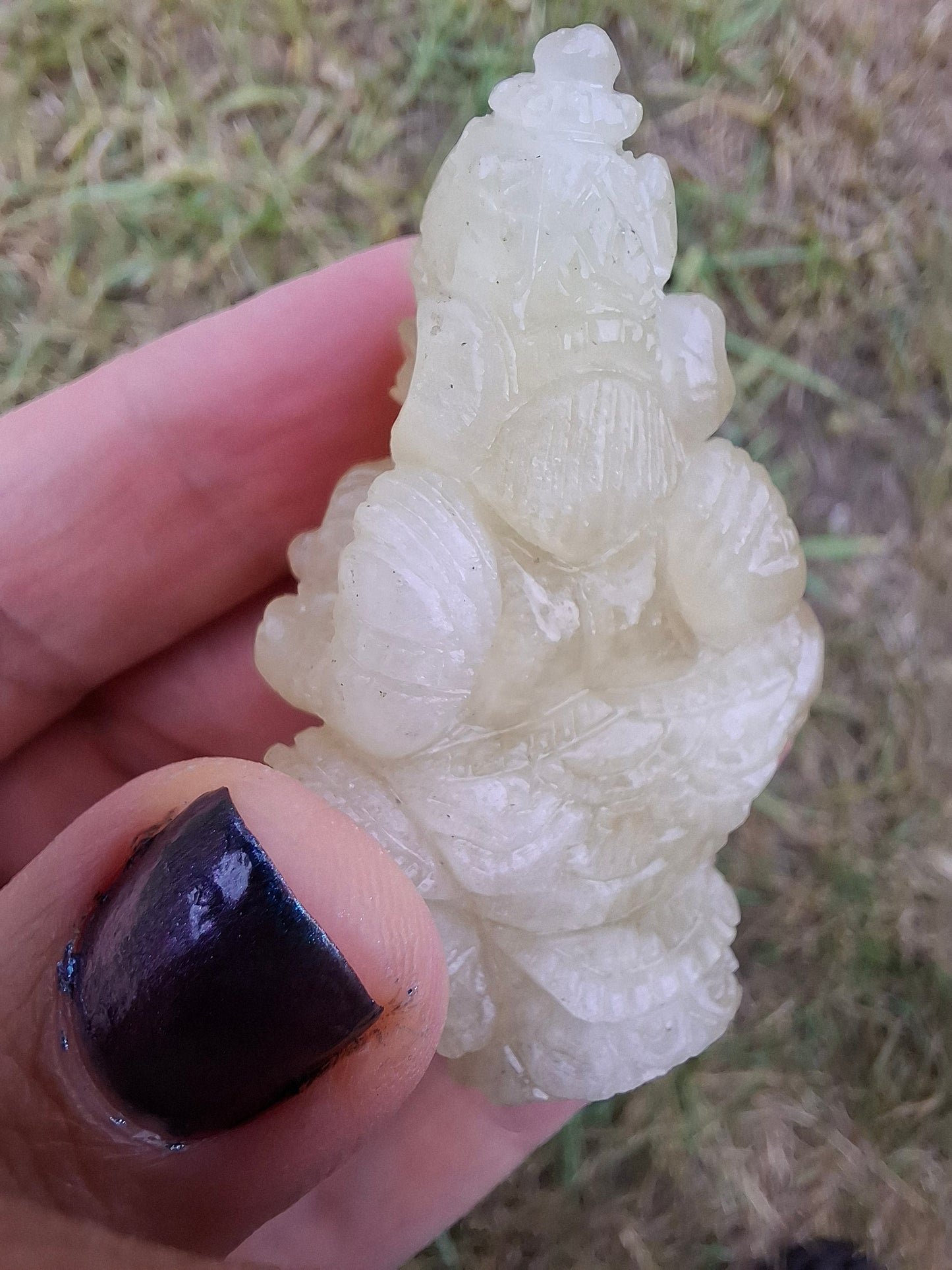 Libyan Desert Glass GANESHA craving, 31.21g, Tektite (Ref: Ganesha2)