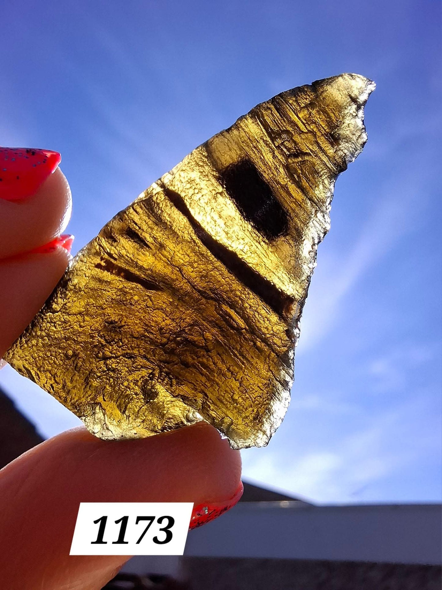 Moldavite Piece, JAKULE, 11.71g, Tektite (Ref: 1173)