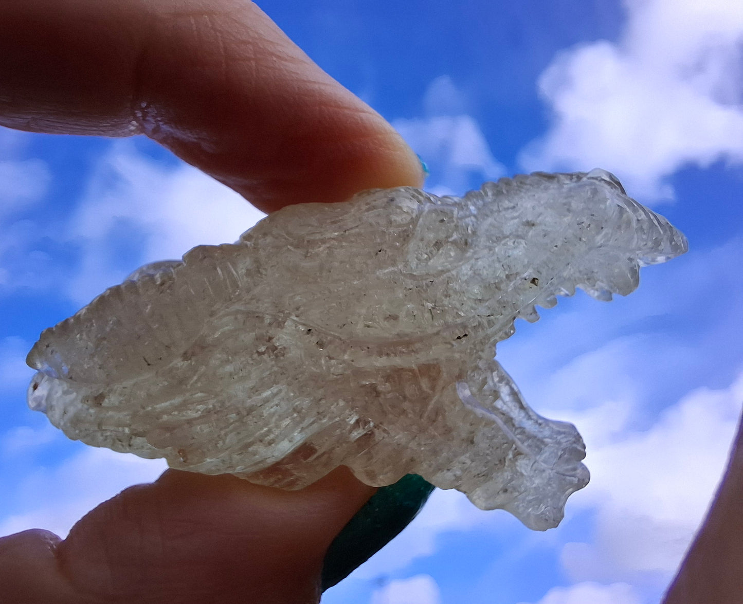 Libyan Desert Glass DRAGON HEAD carving, 22.42g, Tektite (Ref: Dragon 2)