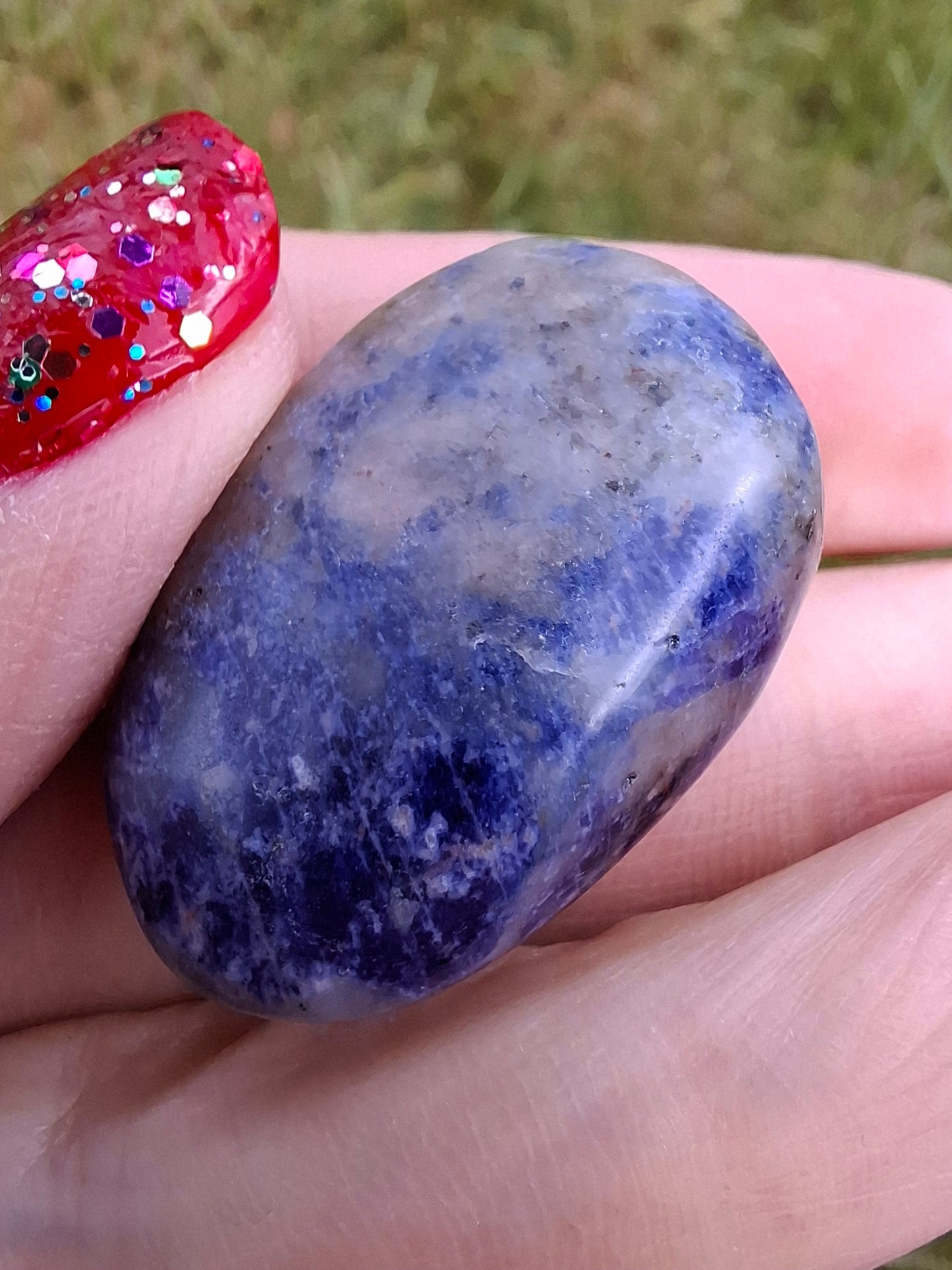 Sodalite, Tumble Stone, Crystal (Ref: T156)