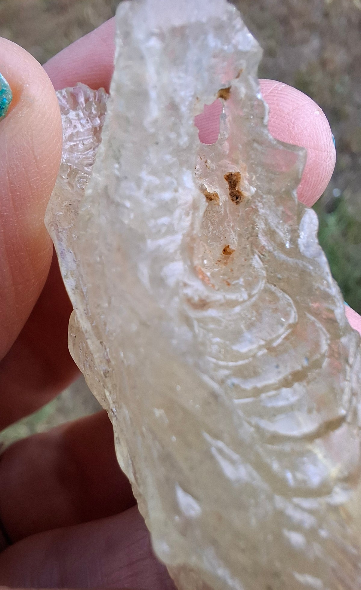 Libyan Desert Glass DRAGON HEAD carving, 22.42g, Tektite (Ref: Dragon 2)