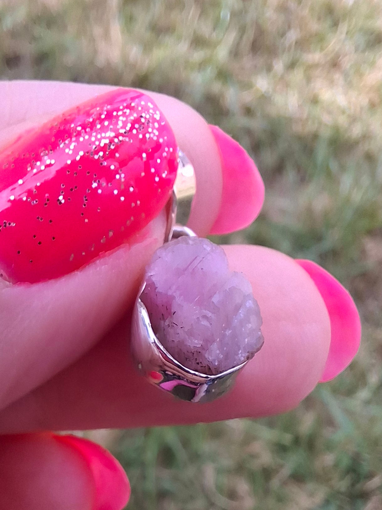 Pink Tourmaline Pendant, 925 Silver, Crystal (Ref: PT71)