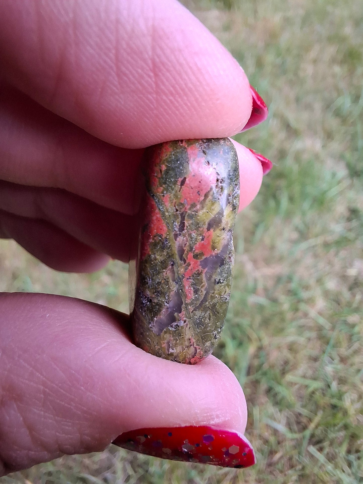 Unakite, Tumble Stone, Crystal (Ref: T181)