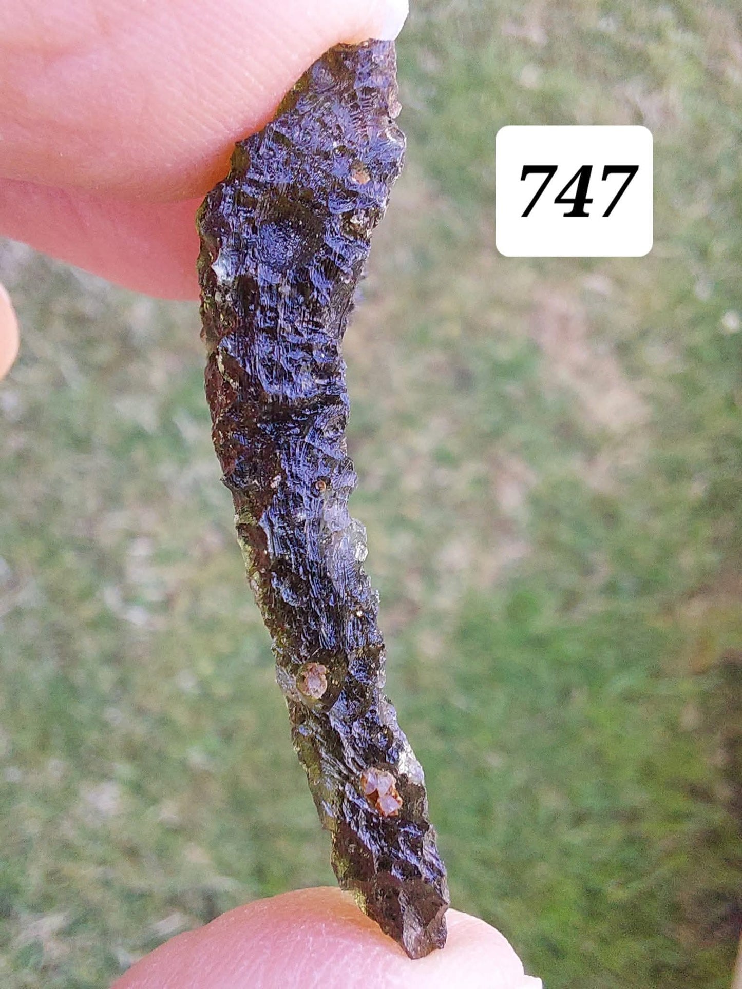 Moldavite Piece, MALY CHLUM, 5.57g, Tektite (Ref: 747)