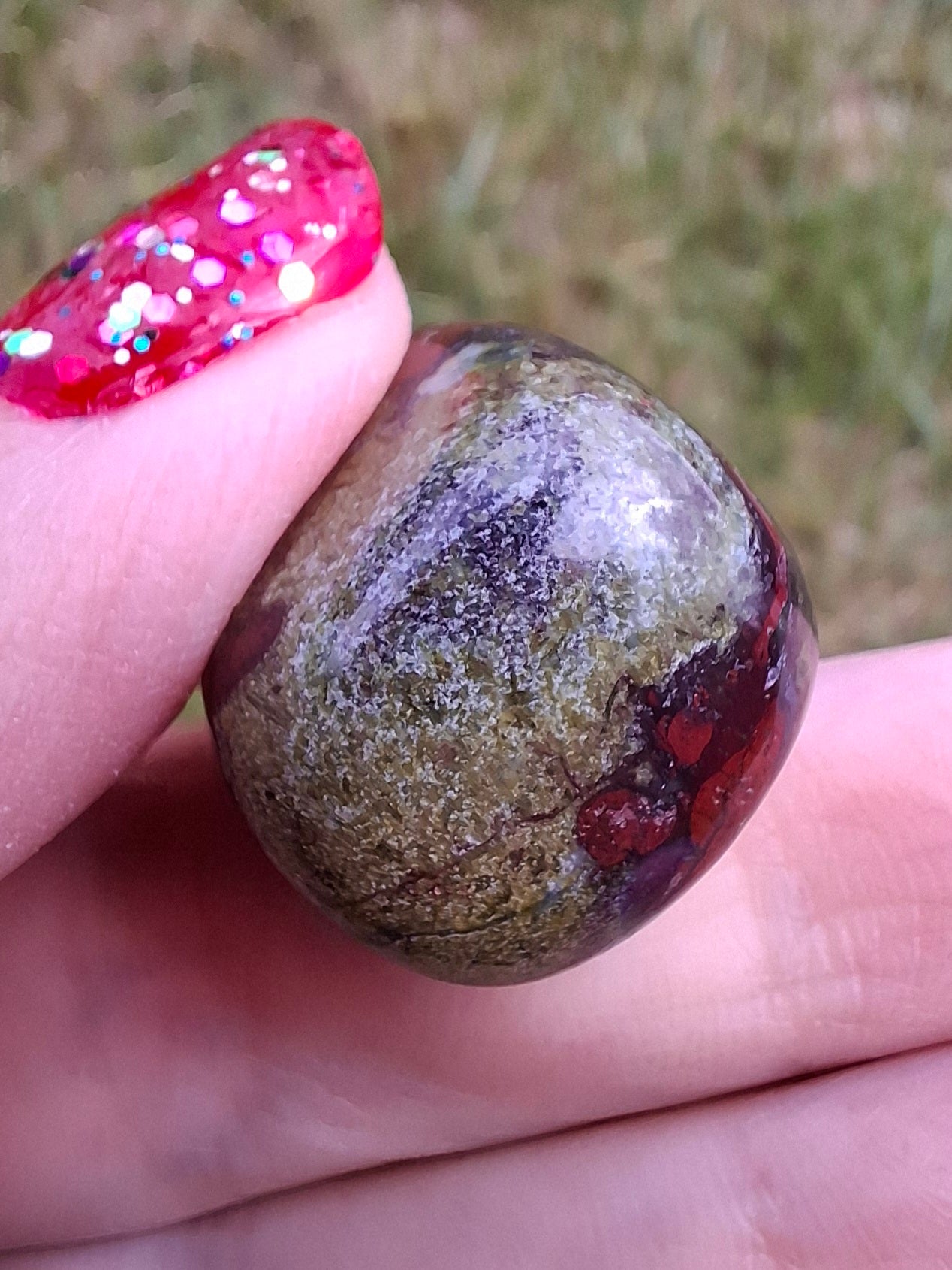 Dragons Blood Jasper, Tumble Stone, Crystal (Ref: T110)