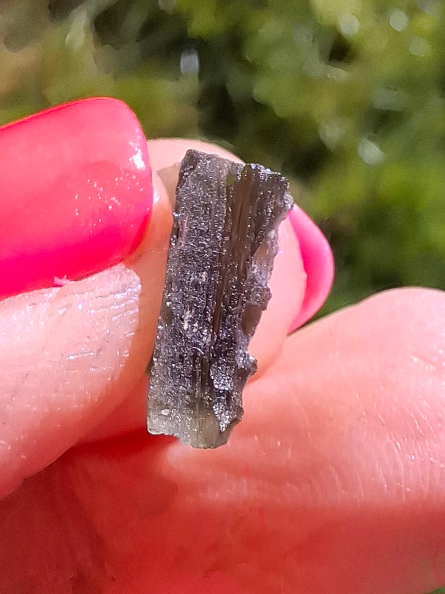 Moldavite Piece, 0.86g, Tektite (Ref: 1406)