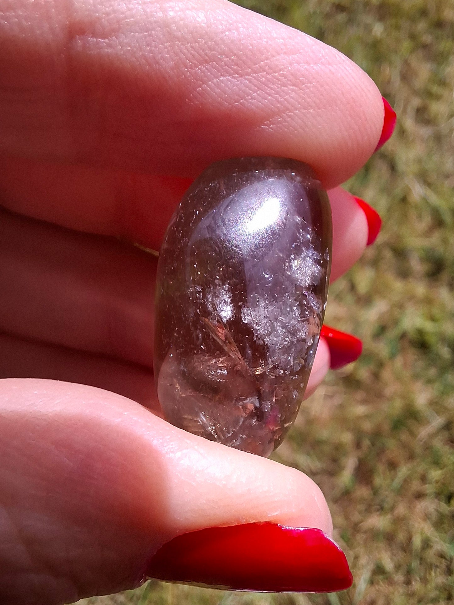 Smoky Quartz, Tumble Stone, Crystal 🌈 (Ref: T103)