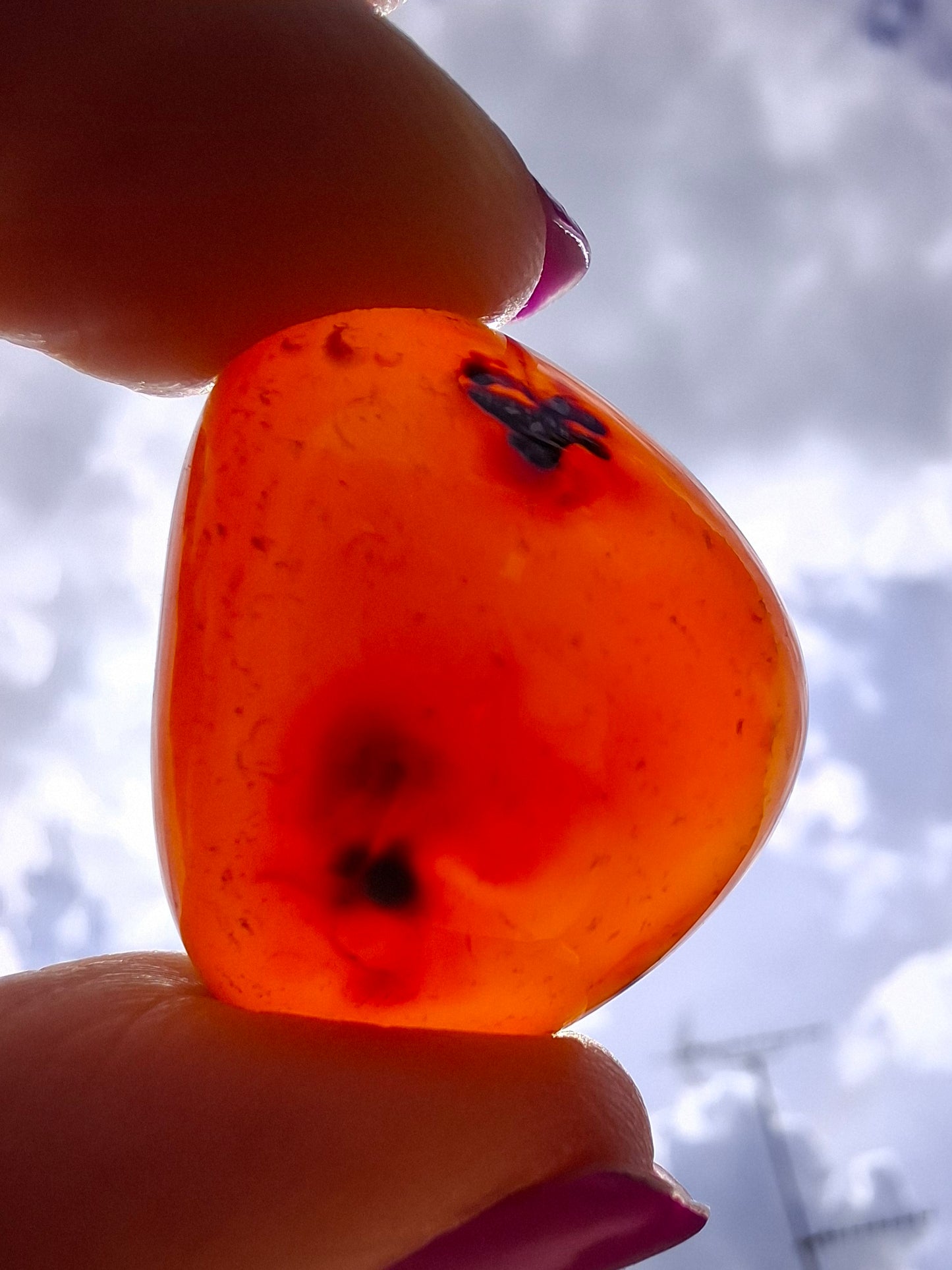 Carnelian, Tumble Stone, Crystal (Ref: T68)