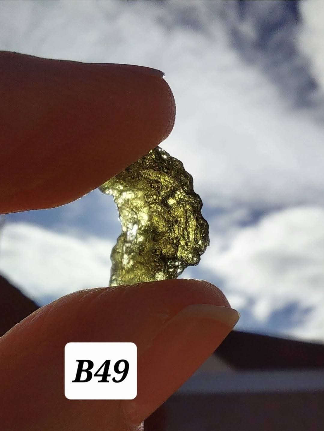 Moldavite Piece, 1.48g, Tektite (Ref: B49)