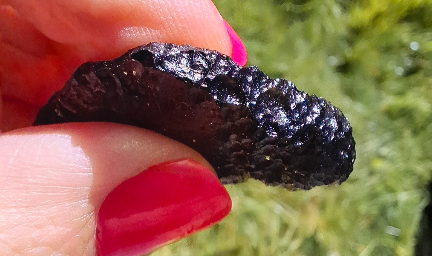 Moldavite Piece, CHLUM, 11.18g, Tektite (Ref: 1166)