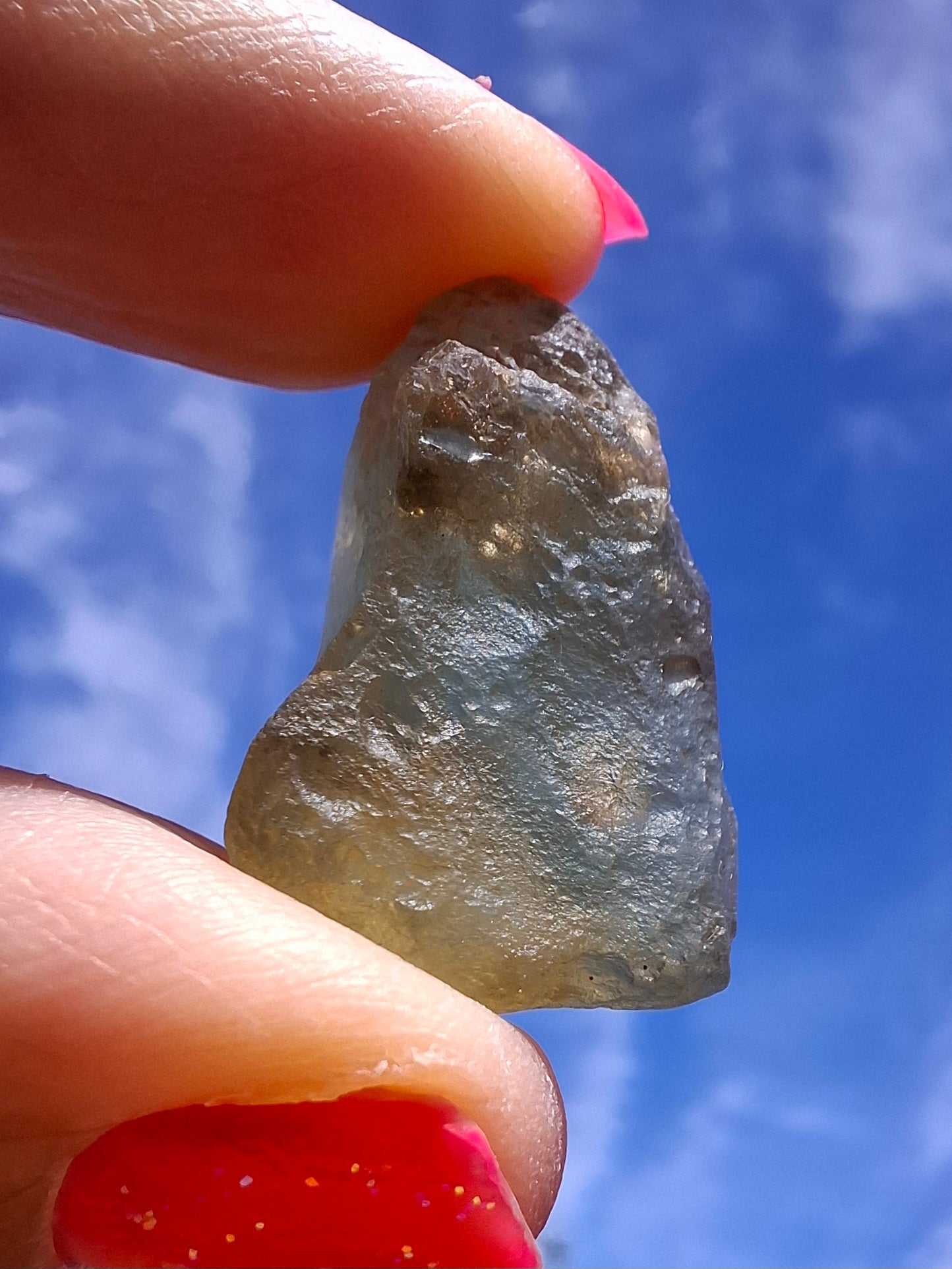 Libyan Desert Glass (darker) Piece, 7.32g, Tektite (Ref: L1369)