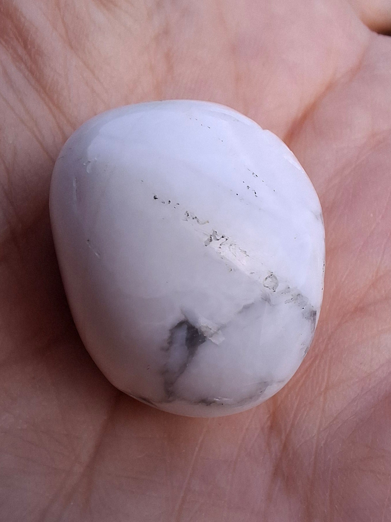 Howlite, Tumble Stone, Crystal (Ref: T42)