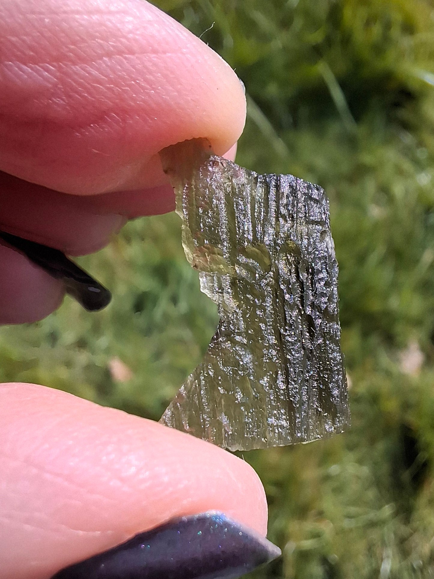 Moldavite Piece, 1.07g, Tektite (Ref: 1394)