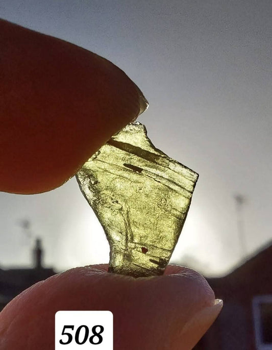 Moldavite Piece, 0.72g, Tektite (Ref: 508)