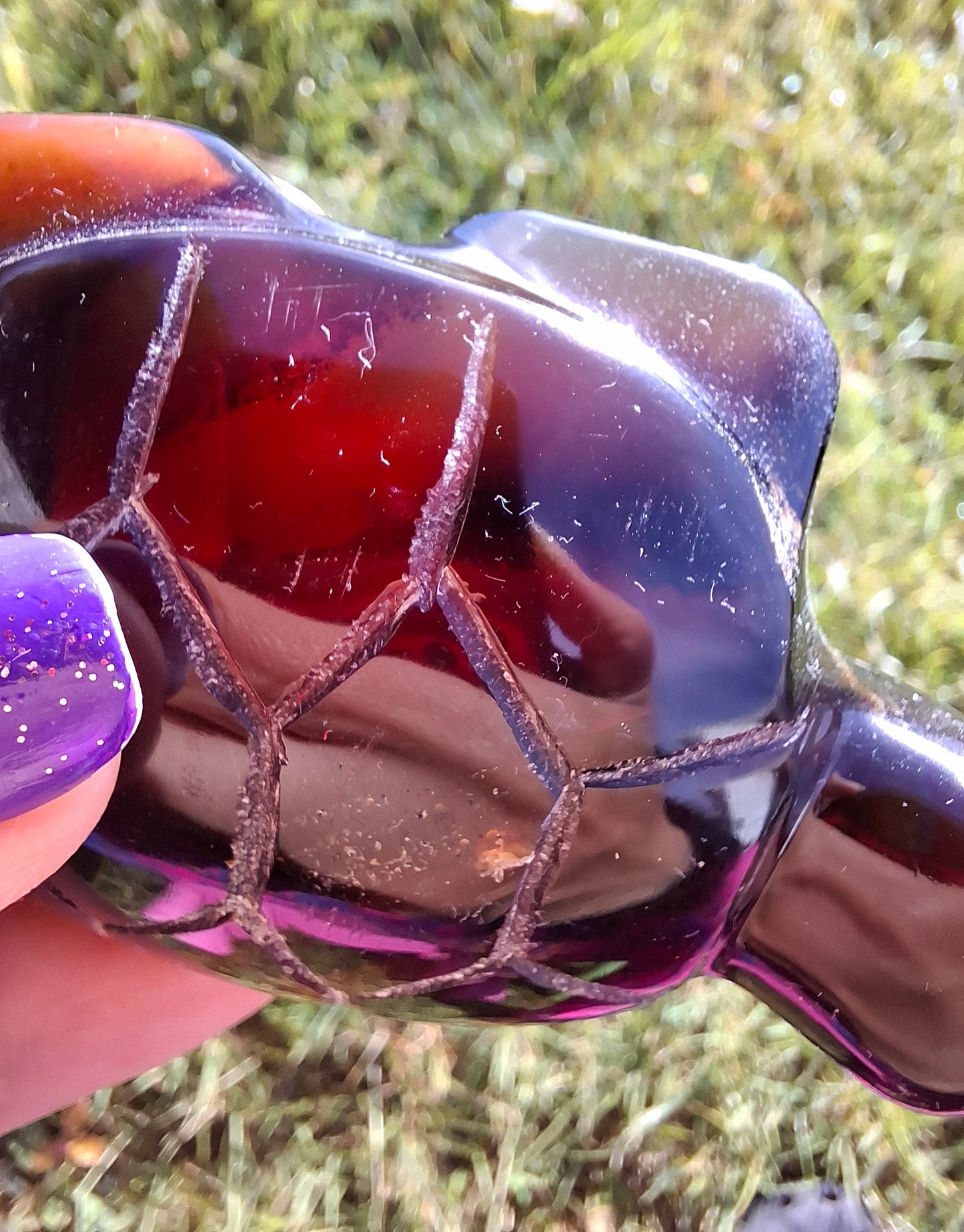 Red Amber Turtle, 47.85g, Carving, Fossil (Ref: TT4)