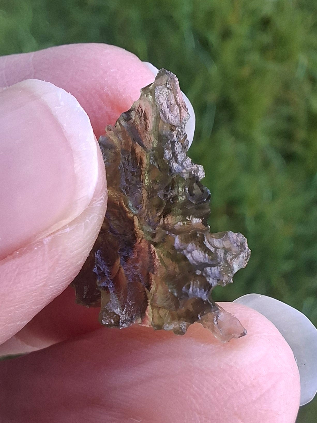 Moldavite Piece, JEZKOVNA BESEDNICE, 1.46g, Tektite (Ref: 1267)