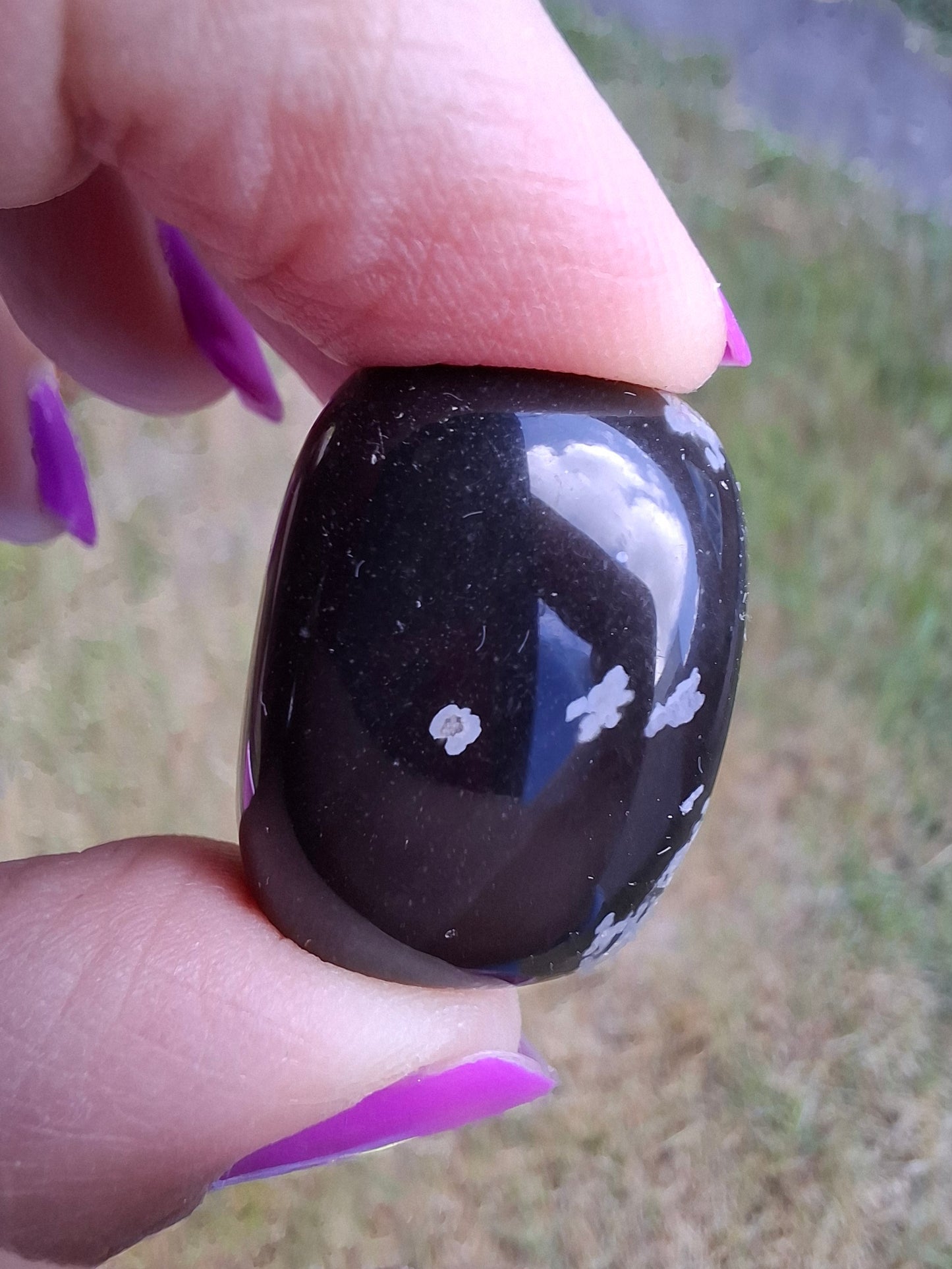 Snowflake Obsidian, Tumble Stone, Crystal (Ref: T100)