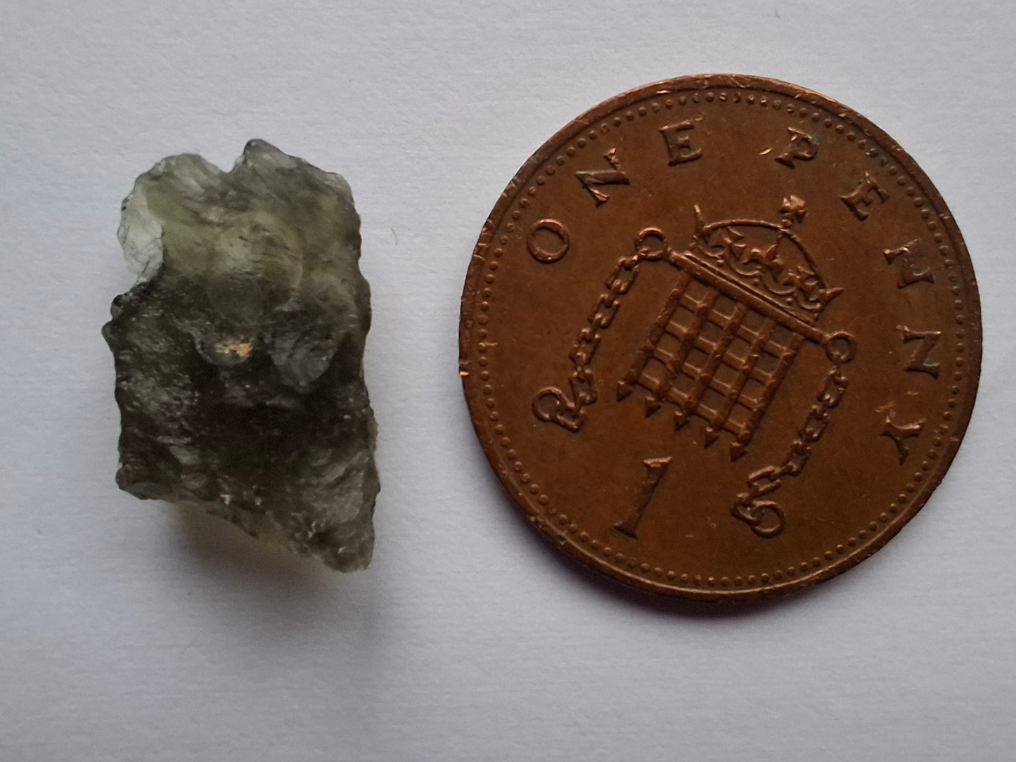 Moldavite Piece, 0.82g, Tektite (Ref: 1454)