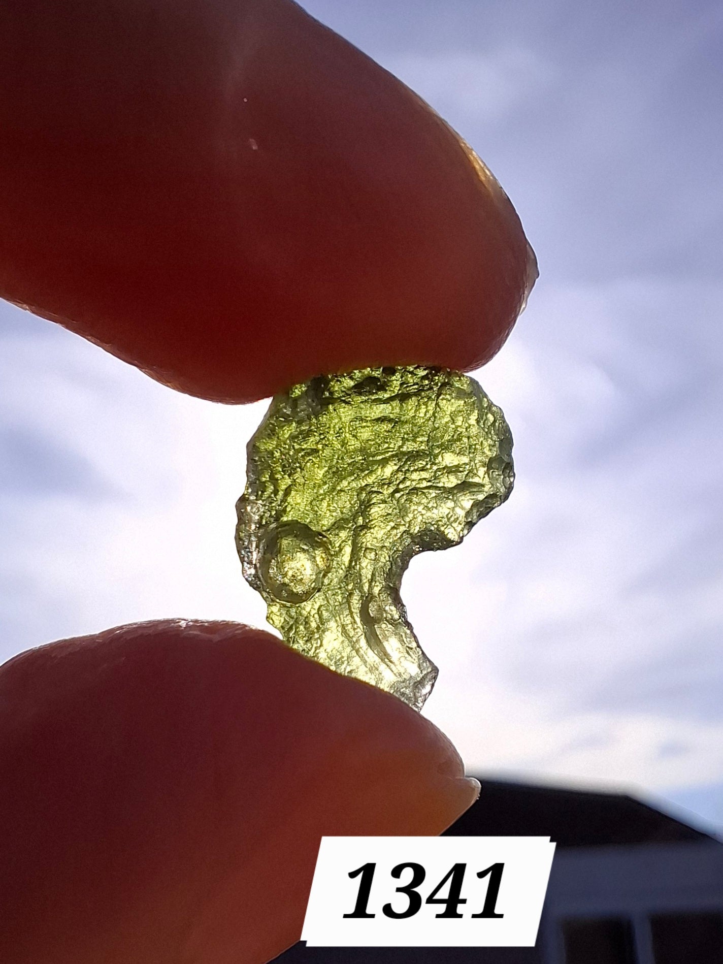 Moldavite Piece, 1.24g, Tektite (Ref: 1341)