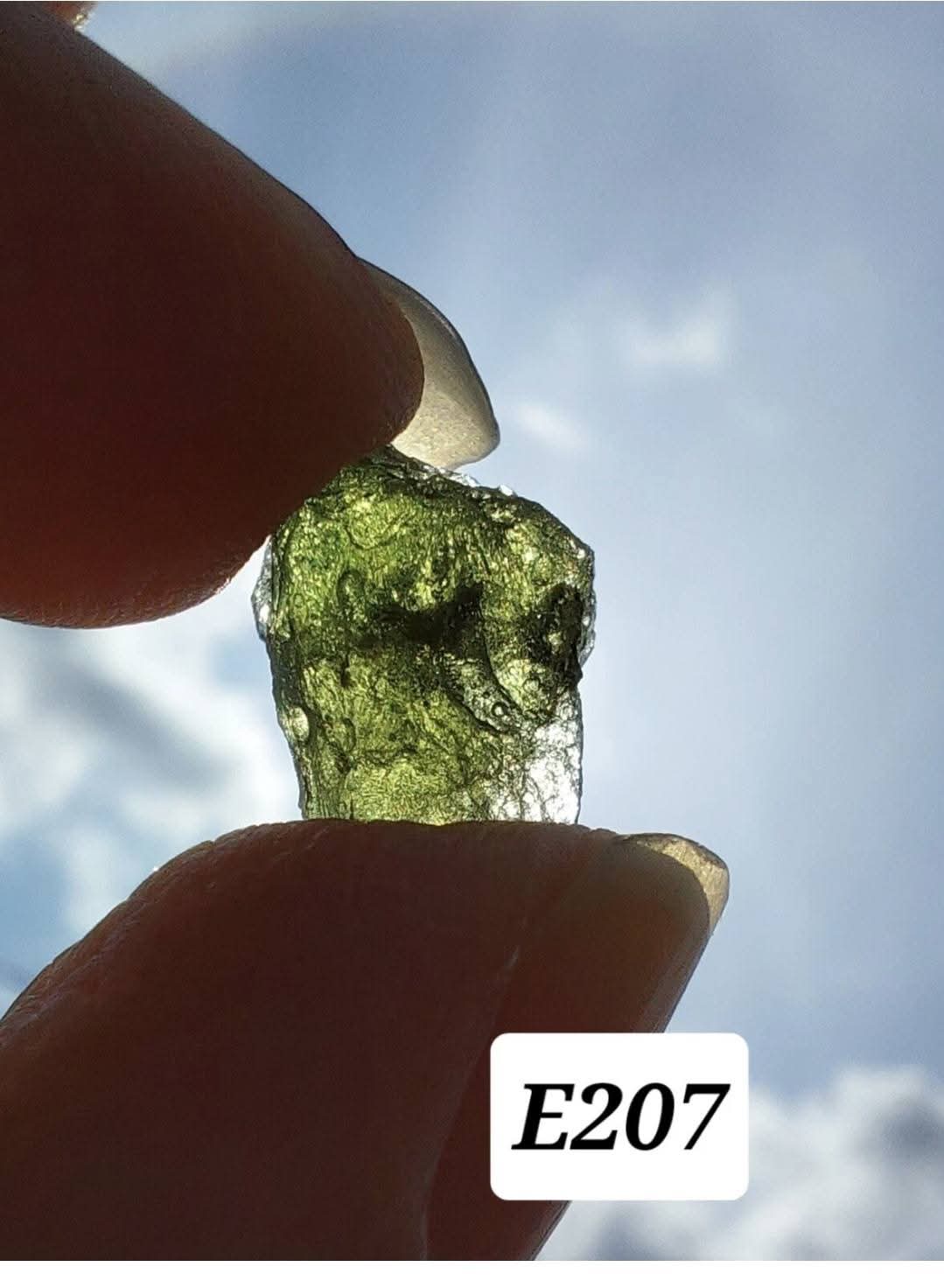 Moldavite Piece, 0.76g, Tektite (Ref: E207)