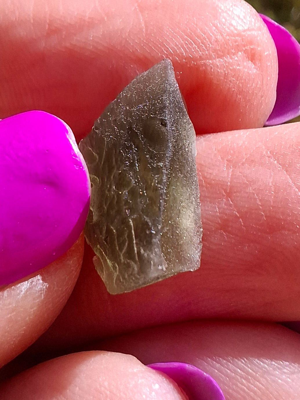 Moldavite Piece, 0.79g, Tektite (Ref: 1441)
