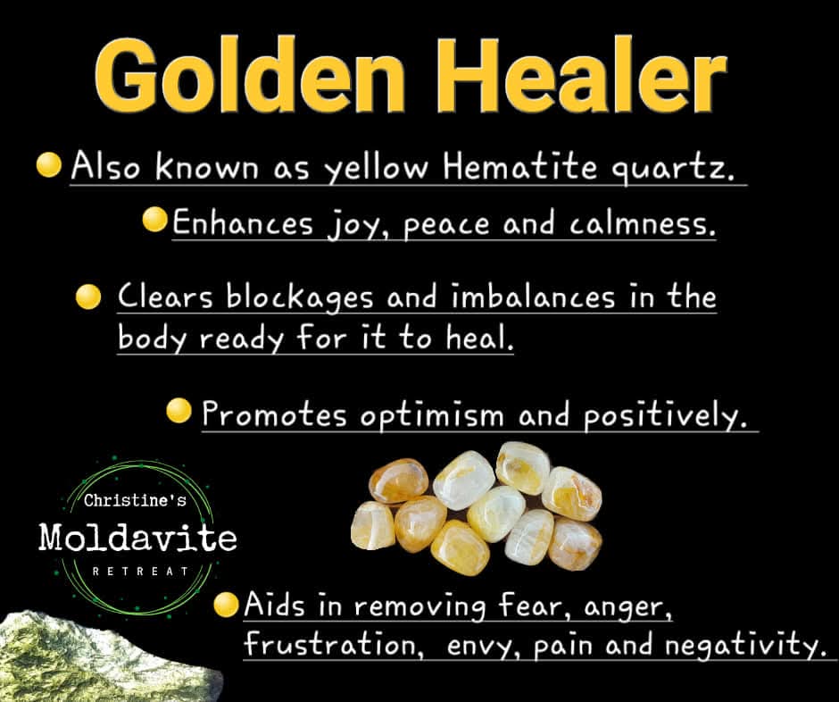 Golden Healer, Tumble Stone, Crystal (Ref: T190)