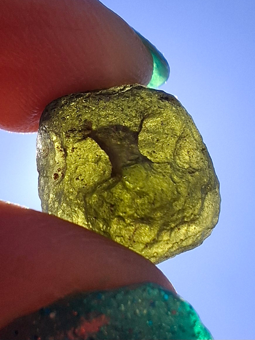 Moldavite Piece, 2.34g, Tektite (Ref: 1414)