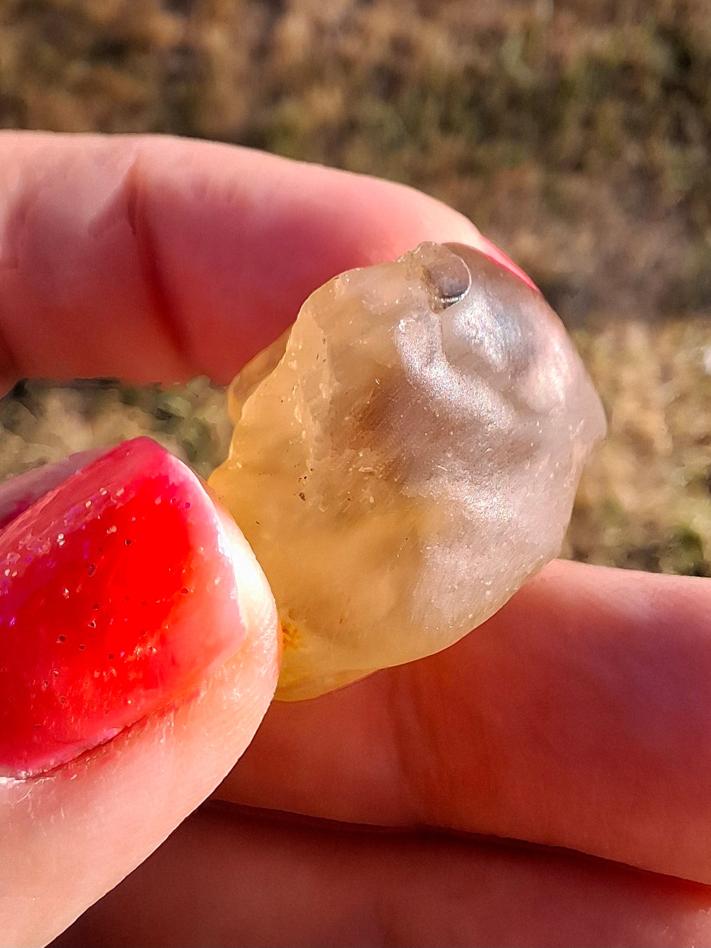 Libyan Desert Glass (darker) Piece, 10.32g, Tektite (Ref: L1376)