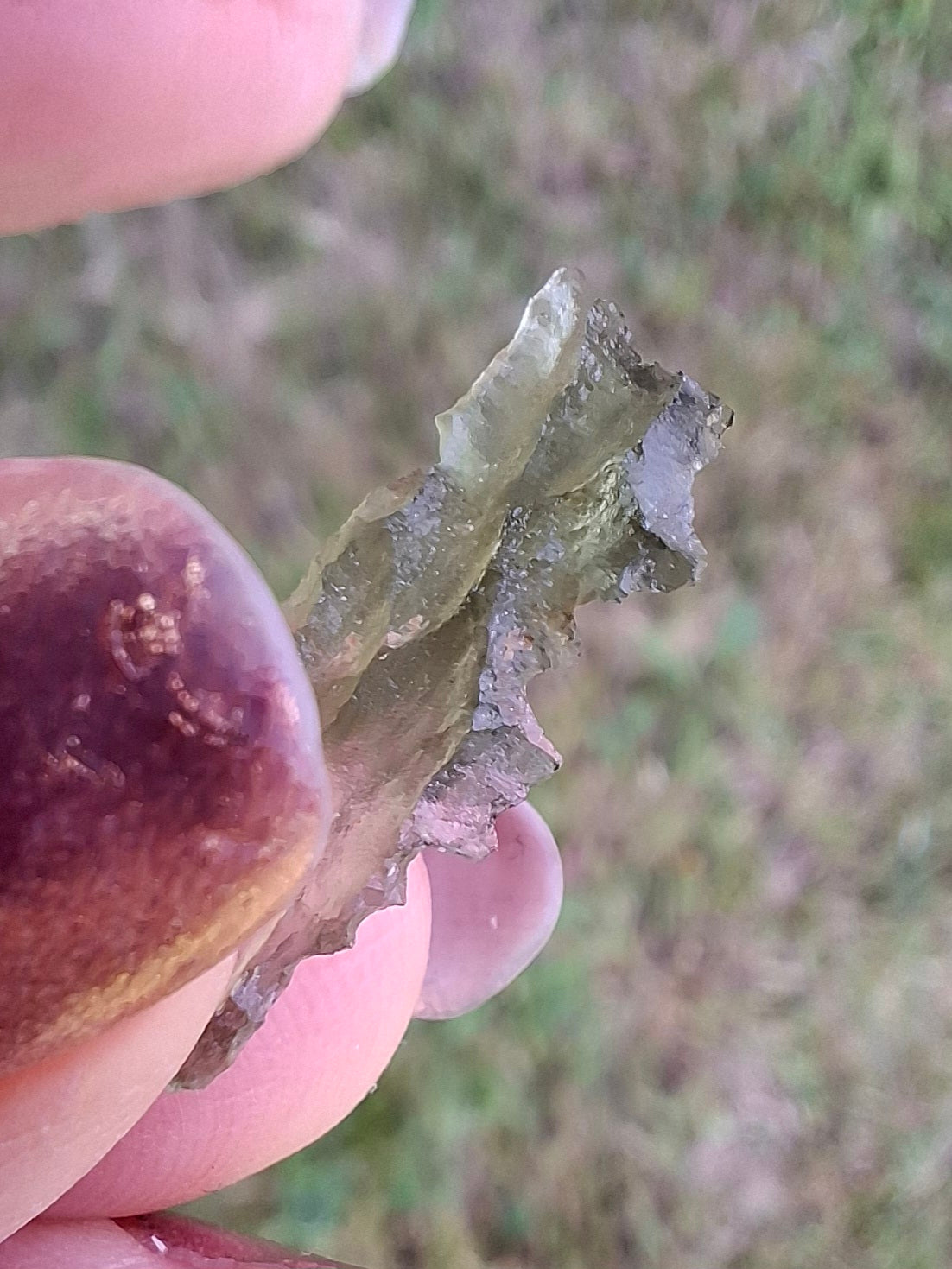 Moldavite Piece, 0.33g, Tektite (Ref: 1488)