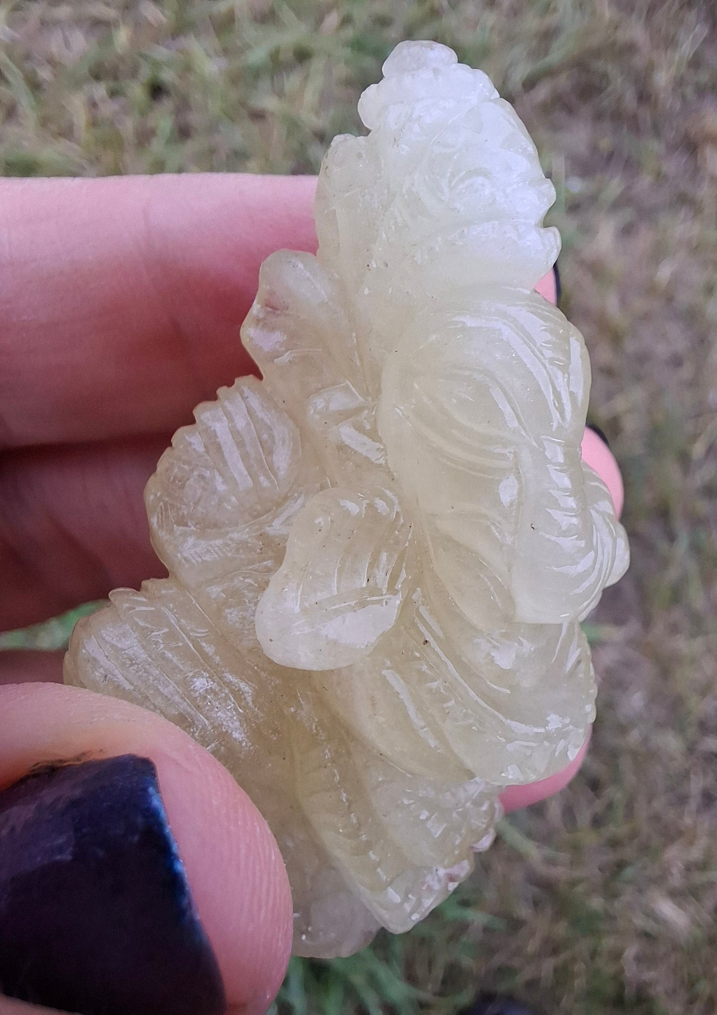 Libyan Desert Glass GANESHA craving, 31.21g, Tektite (Ref: Ganesha2)