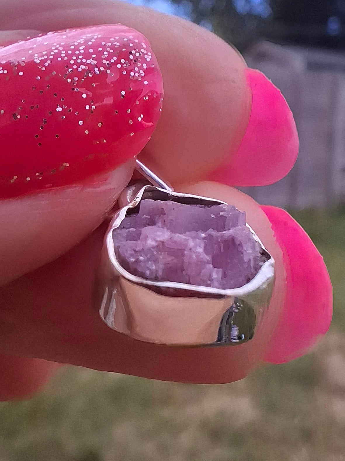 Punk Tourmaline Pendant, 925 Silver, Crystal (Ref: PT9)