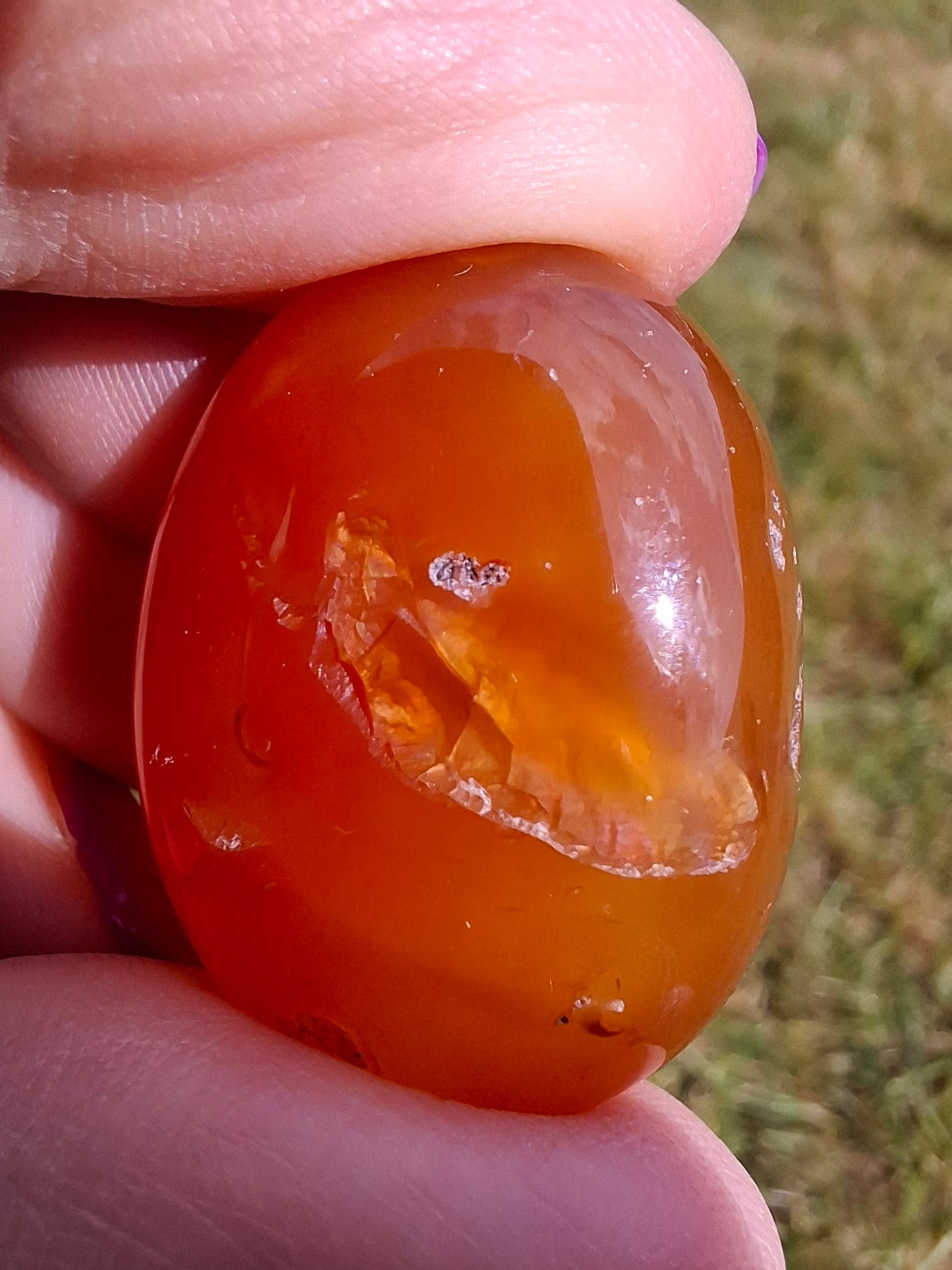 Carnelian, Tumble Stone, Crystal (Ref: T65)