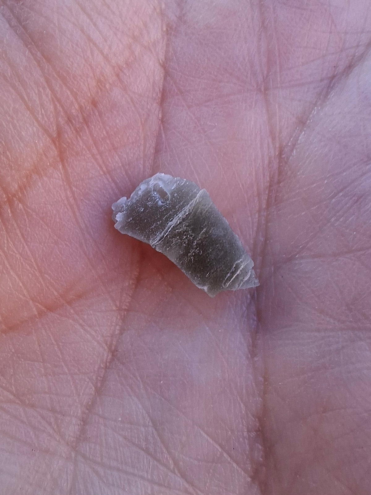 Moldavite Piece, SNOWFLAKE, FROSTED, BRUSNA, 0.32g, Tektite (Ref: 1505)