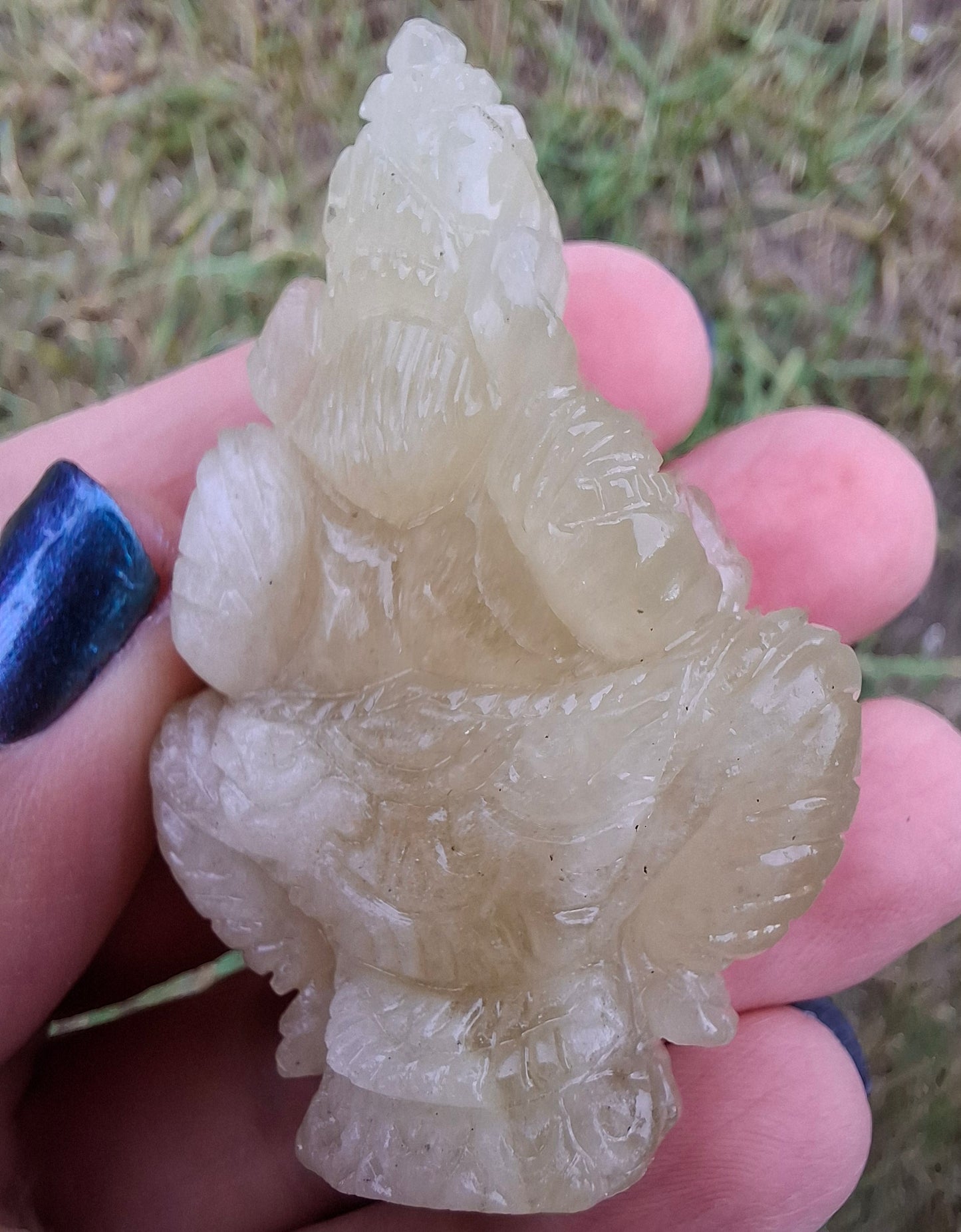 Libyan Desert Glass GANESHA craving, 31.21g, Tektite (Ref: Ganesha2)