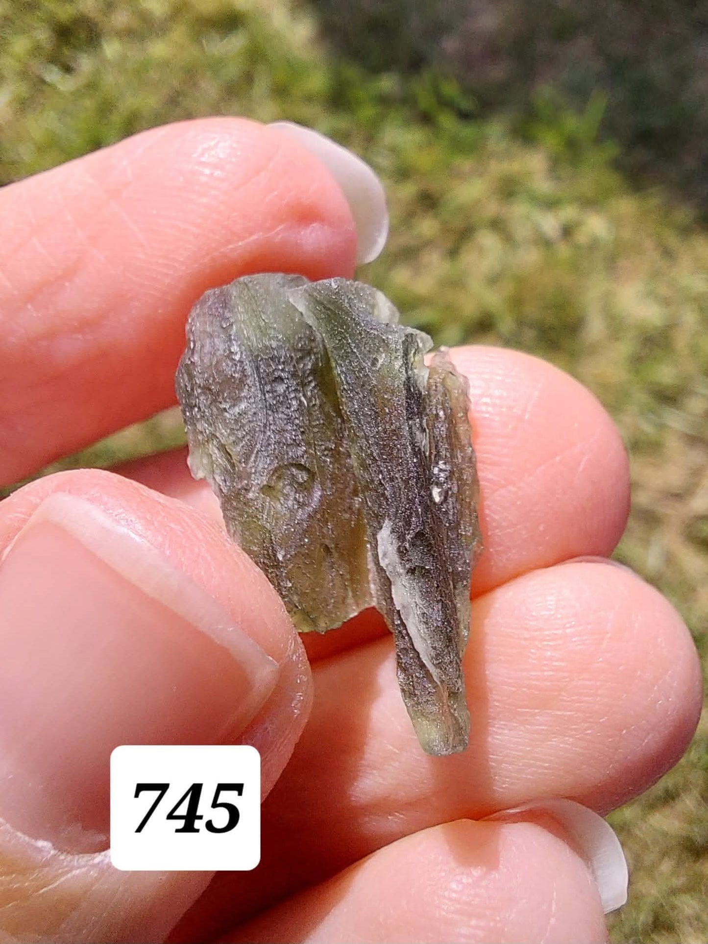 Moldavite Piece, ANGEL CHIME, 2.18g, Tektite (Ref: 745)
