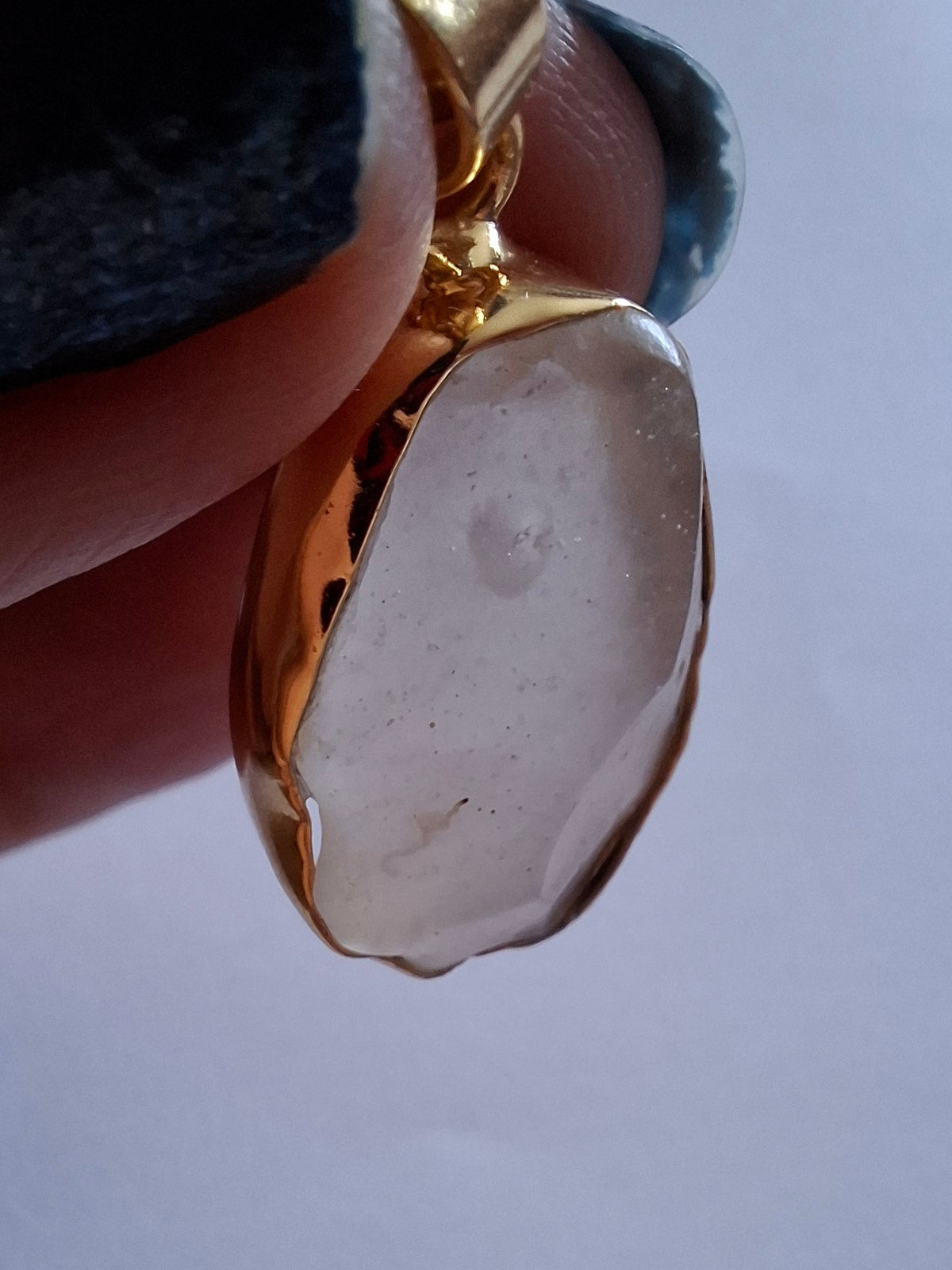Libyan Desert Glass Pendant, 14K GOLD Plated, Tektite (Ref: LP114)