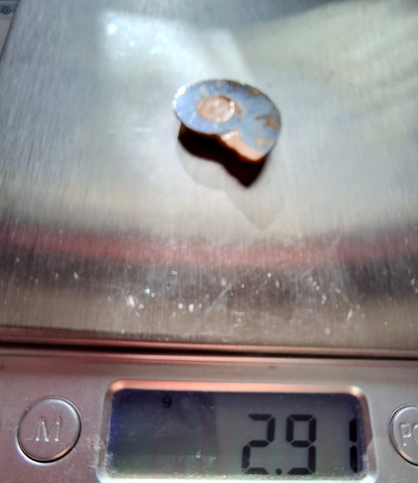 Small Haematite Ammonite HALF, (2.91g), Fossil (Ref: MA1)